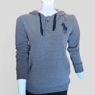 Kapüşonlu Polo Sweatshirt