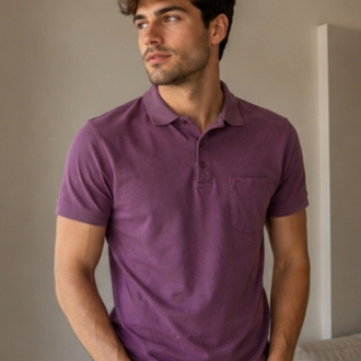 LCW Mor Polo Yaka Tişört 