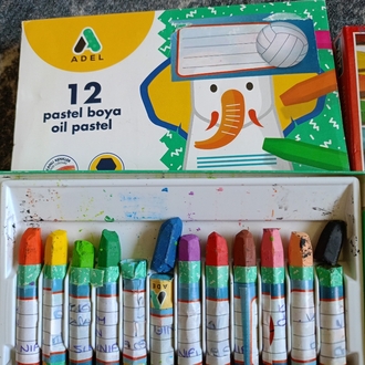 4 Paket Pastel Boya Setleri 12li Paketler 