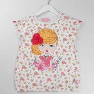 Lcw Pembe Baskılı T-shirt
