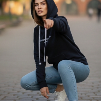 Unisex Siyah sweatshirt