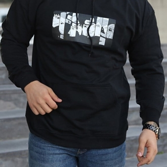 Kapüşonlu Naruto Baskılı Sweatshirt