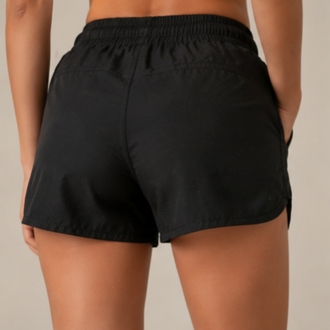 Siyah Mini Spor Şort