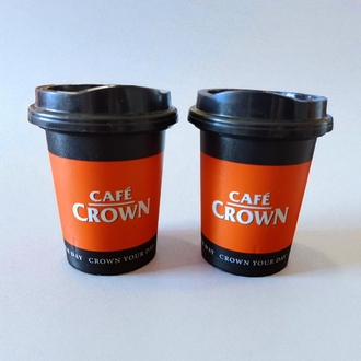 Cafe Crown Kapaklı Kahve Bardağı