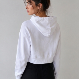 Zara Kapüşonlu Crop Sweatshirt