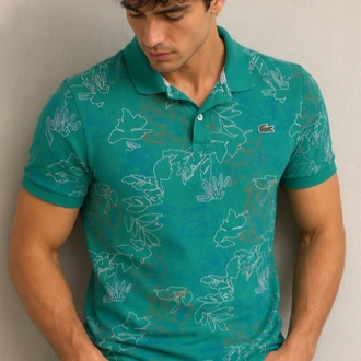 Lacoste Desenli Polo Yaka Tişört