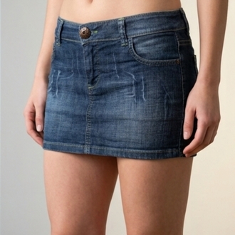 Adl Y2K Denim Mini Kot Etek
