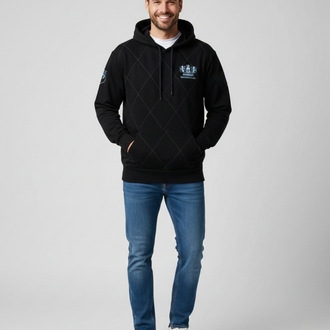 Siyah Kapüşonlu Unisex Sweatshirt