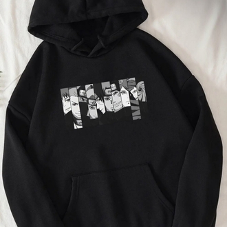 Kapüşonlu Naruto Baskılı Sweatshirt