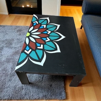 Vintage Ahşap Handmade Orta Sehpa