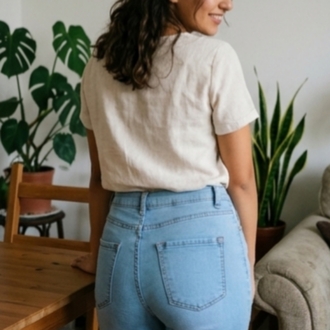 Y2K Vintage Yırtık Detaylı Jean Pantolon