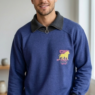 Y2K Vintage Fermuarlı Sweatshirt