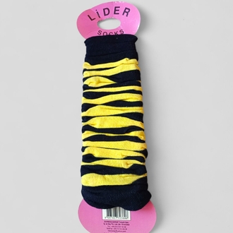 Sarı-Siyah Kadın Tozluk Çorap