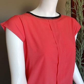 Zara Kısa Kollu Drapeli Kadın Bluz
