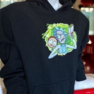 Rick & Morty Unisex Kapüşonlu Sweatshirt