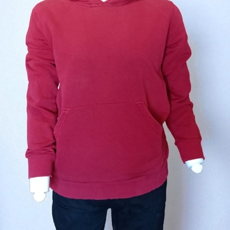 Bordo Kapüşonlu Unisex Sweatshirt