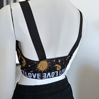Desenli Baskılı Street Wear Büstiyer