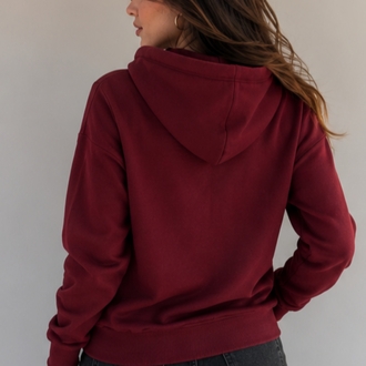 Koton Bordo Kapüşonlu Sweatshirt