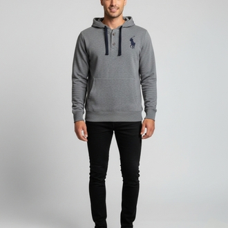 Kapüşonlu Polo Sweatshirt