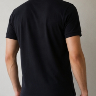 Siyah Polo Yaka T-Shirt