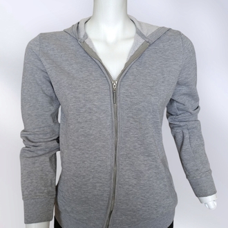 Unisex Kapüşonlu Fermuarlı Sweatshirt