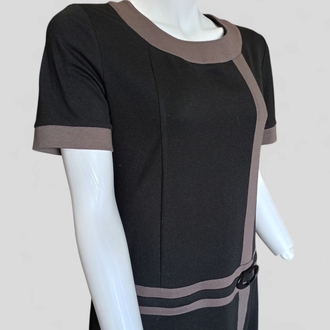 Vintage Model Şerit Detaylı Elbise