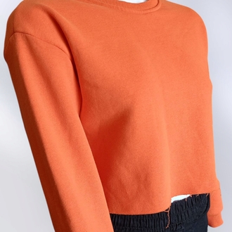 Turuncu Crop Sweatshirt