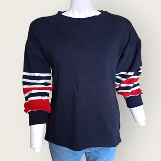 Şerit Detaylı Sweatshirt 