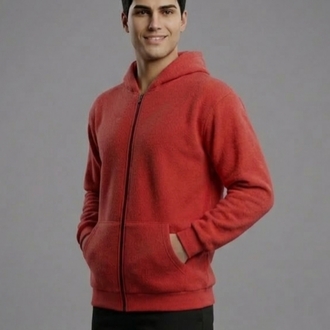 Kapüşonlu Fermuarlı Unisex Sweatshirt