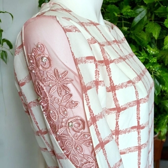 Marchesa Kolda Şifon/Aplik Detaylı Elbise