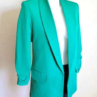 Şal Yaka Büzgü Kol Blazer Ceket