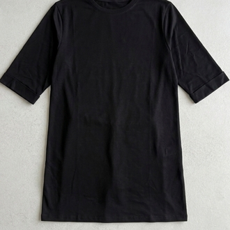 Siyah Basic Uzun T-Shirt
