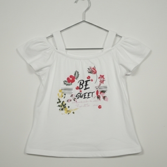 Panço Kız Çocuk Renkli Baskılı T-shirt
