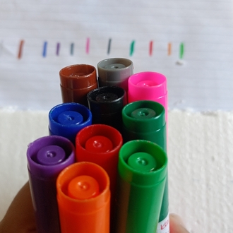 10 Adet Renkli Marker Keçeli Kalem Seti