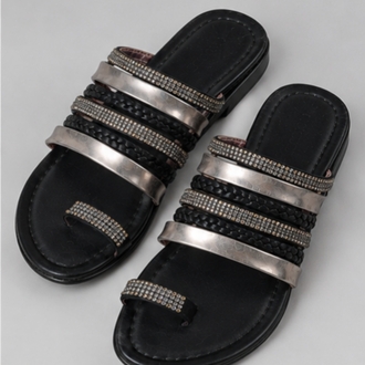 Çok Bantlı (strap) Deri Sandalet