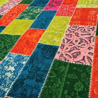 Patchwork Desenli Büyük Boy Halı