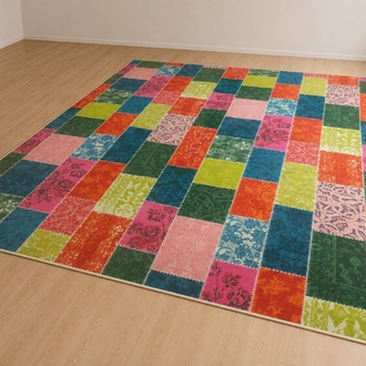 Patchwork Desenli Büyük Boy Halı