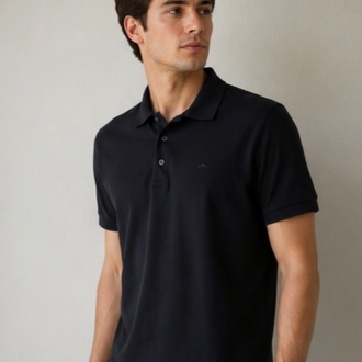 Siyah Polo Yaka T-Shirt