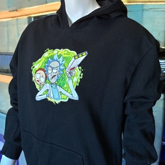 Rick & Morty Unisex Kapüşonlu Sweatshirt