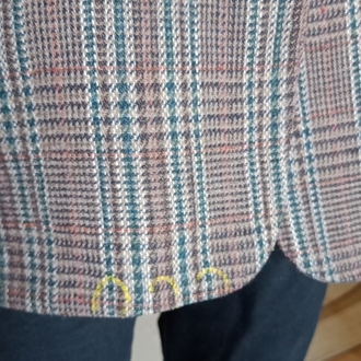 Vintage Çift Düğmeli Blazer Yün Ceket