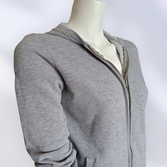 Unisex Kapüşonlu Fermuarlı Sweatshirt