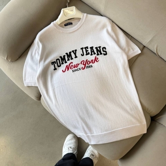 Tommy Jeans Triko T-Shirt Beyaz