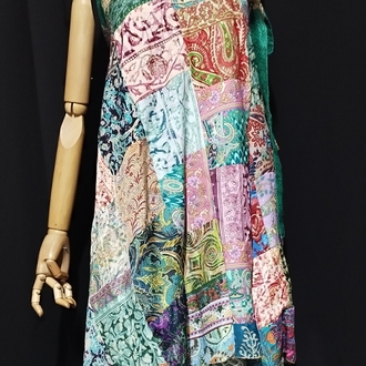 HİNT İPEĞİNDEN PATCHWORK ETEK