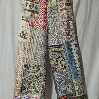 PATCHWORK TASARIM PANTOLON