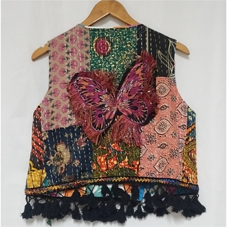 KANTHA PATCHWORK YELEK