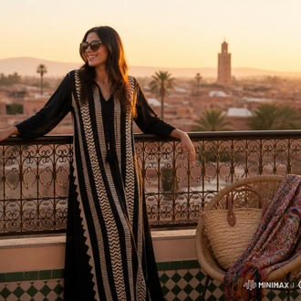 BAHARLIK KAFTAN ELBİSE