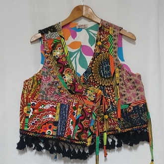 KANTHA PATCHWORK YELEK
