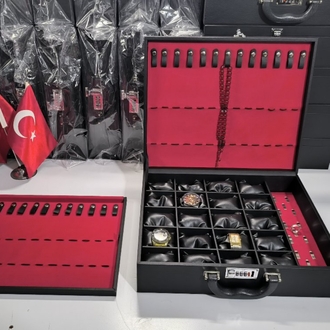 20'SAAT 25'TESBİH 15'YÜZÜK KOLEKSİYON ÇANTASI 