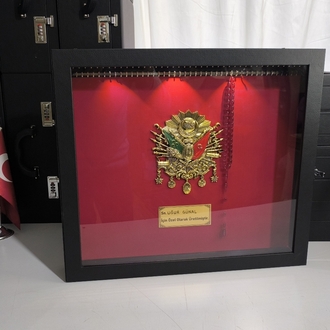 90'ADETLİ TESBİH PANOSU LED IŞIKLI ŞİFRE KİLİTLİ OSMANLI TUĞRALI ÖZEL İSİMLİ 