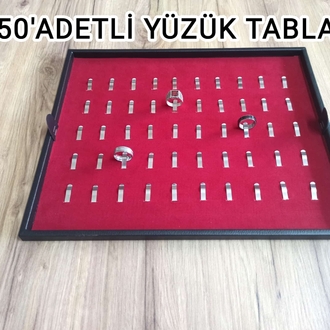 50'ADETLİ TESBİH 50'ADETLİ YÜZÜK ŞİFRE KİLİTLİ KOLEKSİYON ÇANTASI 